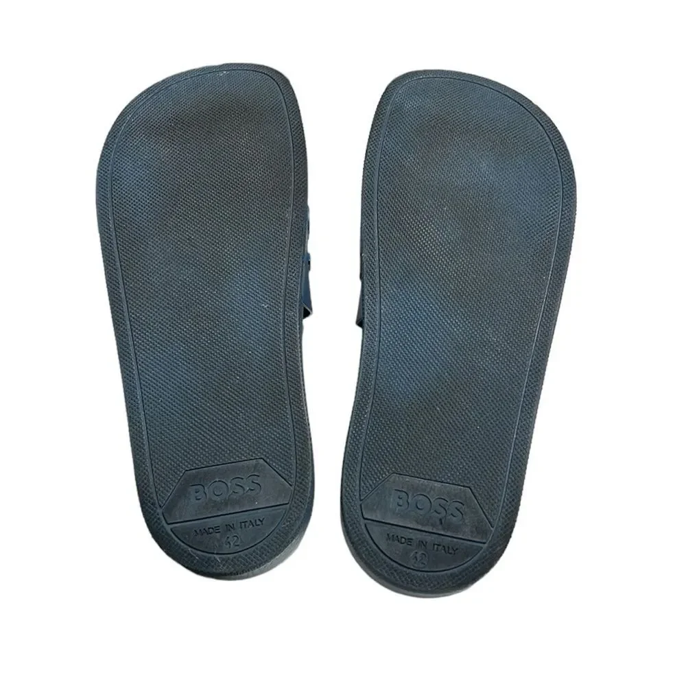 Boss Blue Slide Sandals Men’s Size 42